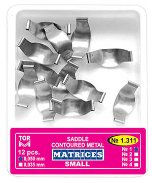 TOR-VM Metal Saddle Contoured Matrices
